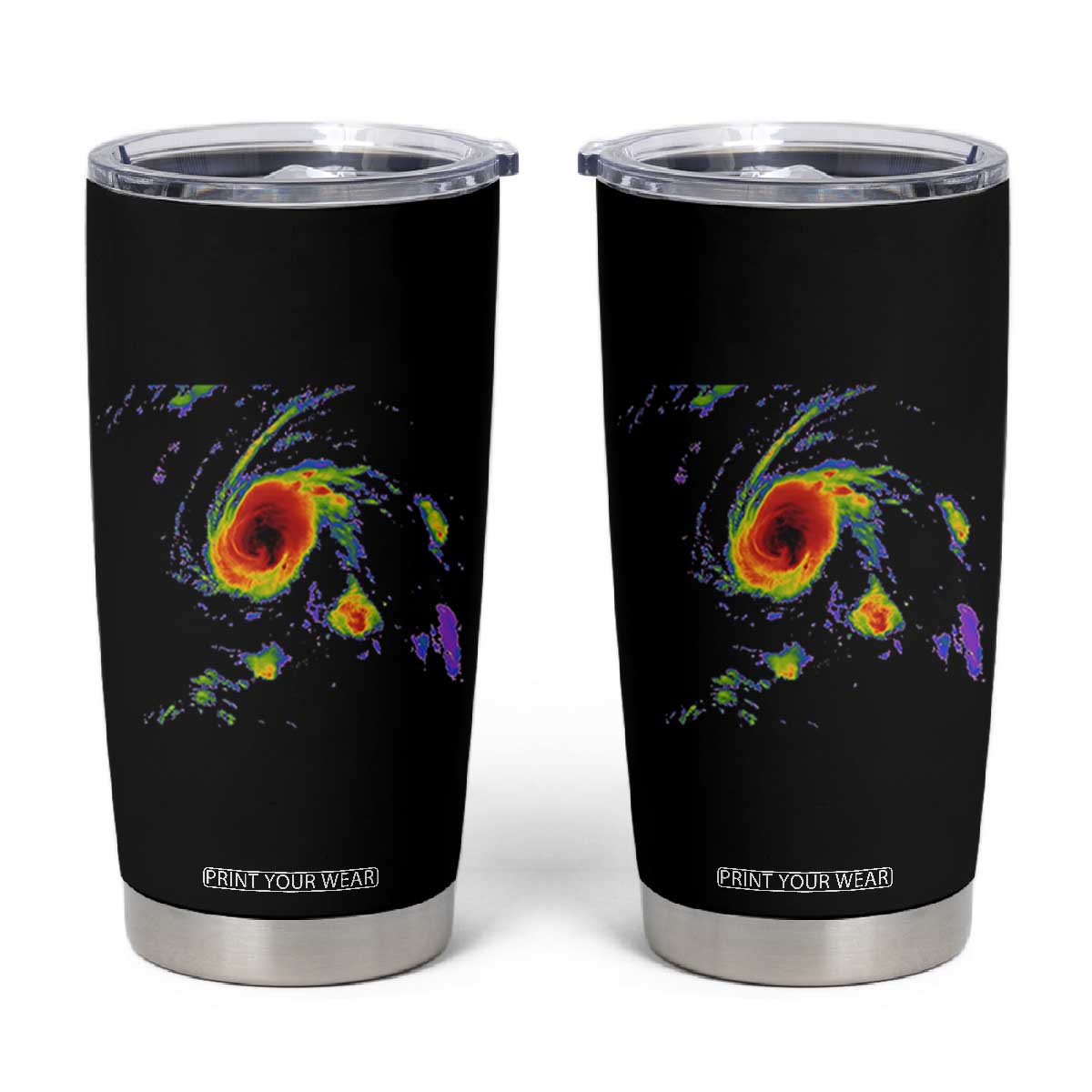 Hurricane Gabrielle 2025 Tumbler Cup Meteorologist Weather Radar Storm Chasing TS11 Black Print Your Wear