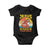 Funny Jesus Has Your Back Baby Onesie Jiu Jitsu Retro Christian TS11 Black Print Your Wear