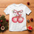 Christmas Coquette Pink Baubles Bow T Shirt TS11 White Print Your Wear