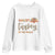 Funny Thanksgiving Turkey Youth Sweatshirt Coolest Turkey At The Table Fall Season TS11 White Print Your Wear