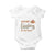 Funny Thanksgiving Turkey Baby Onesie Cutest Turkey At The Table Fall Season TS11 White Print Your Wear
