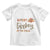Funny Thanksgiving Turkey Baby Shirt Cutest Turkey At The Table Fall Season TS11 White Print Your Wear