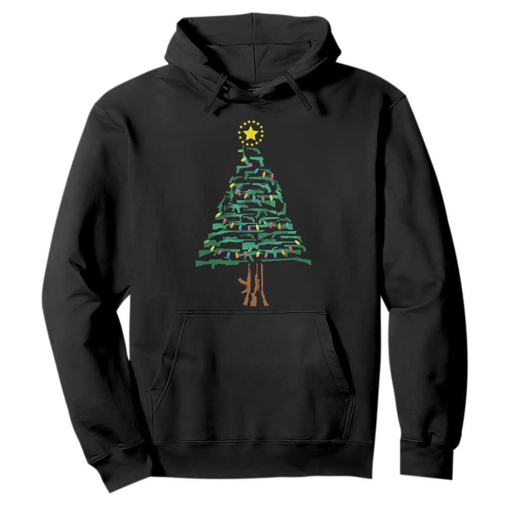 Christmas Gun Hoodie Xmas Tree 2nd Amendment Star TS11 Black Print Your Wear