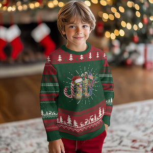 Christmas Veterans Ugly Christmas Sweater Joy Candy Cane American Flag TS11 Christmas Print Your Wear