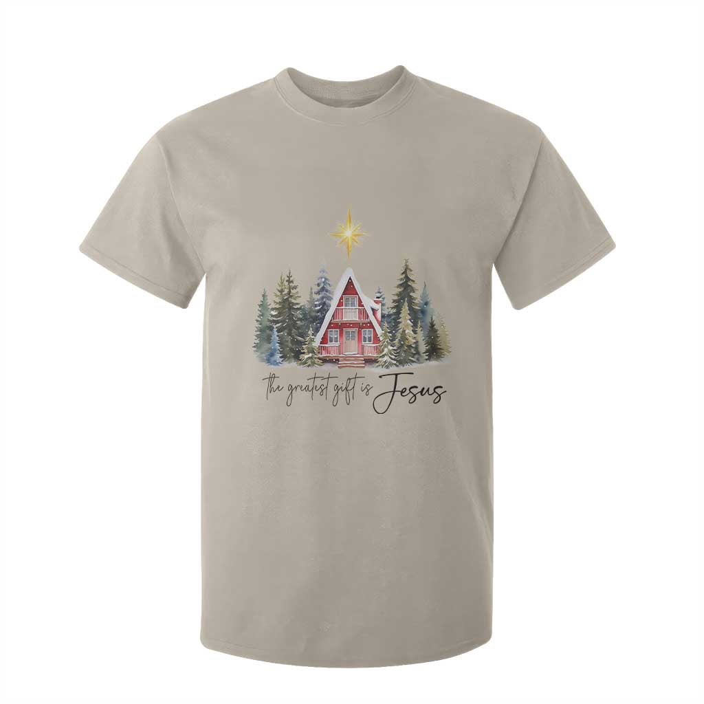 Christian Christmas T Shirt For Kid The Greatest Gift Is Jesus Star Of Bethlehem TS11 Sand Print Your Wear