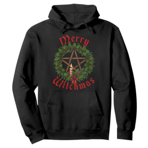 Nordic Christmas Hoodie Merry Witchmas Pagan Yule Xmas Wreath TS11 Black Print Your Wear