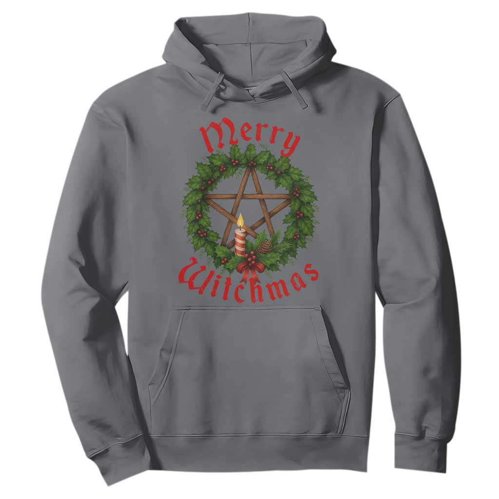 Nordic Christmas Hoodie Merry Witchmas Pagan Yule Xmas Wreath TS11 Charcoal Print Your Wear