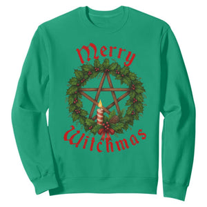 Nordic Christmas Sweatshirt Merry Witchmas Pagan Yule Xmas Wreath TS11 Irish Green Print Your Wear