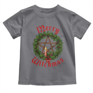 Nordic Christmas Toddler T Shirt Merry Witchmas Pagan Yule Xmas Wreath TS11 Charcoal Print Your Wear