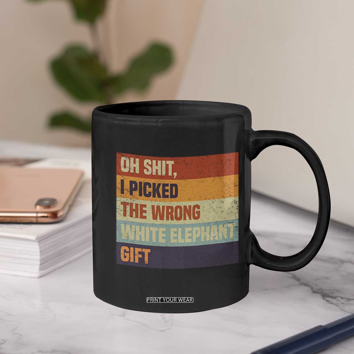 Oh Shit I Picked The Wrong White Elephant Gift Coffee Mug Funny Christmas Gift Exchange Game TS11 Print Your Wear