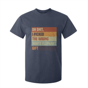 Oh Shit I Picked The Wrong White Elephant Gift T Shirt For Kid Funny Christmas Gift Exchange Game TS11 Navy Print Your Wear