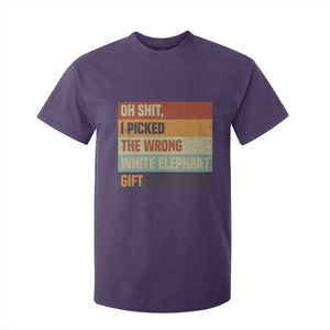 Oh Shit I Picked The Wrong White Elephant Gift T Shirt For Kid Funny Christmas Gift Exchange Game TS11 Purple Print Your Wear