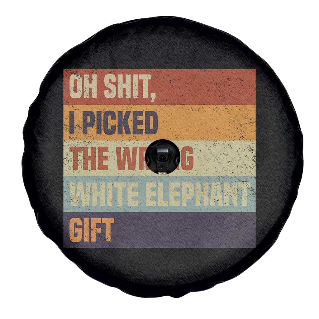 Oh Shit I Picked The Wrong White Elephant Gift Spare Tire Cover Funny Christmas Gift Exchange Game TS11 Print Your Wear
