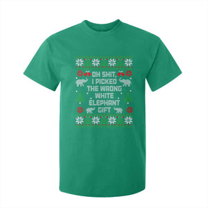 Funny Oh Shit I Picked The Wrong White Elephant Gift T Shirt For Kid Christmas Gift Exchange TS11 Irish Green Print Your Wear