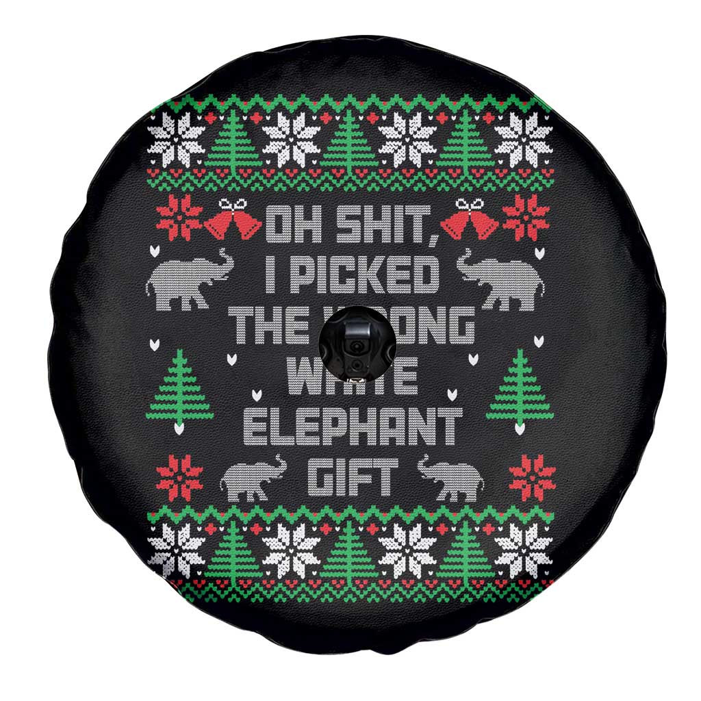 Funny Oh Shit I Picked The Wrong White Elephant Gift Spare Tire Cover Christmas Gift Exchange TS11 Print Your Wear