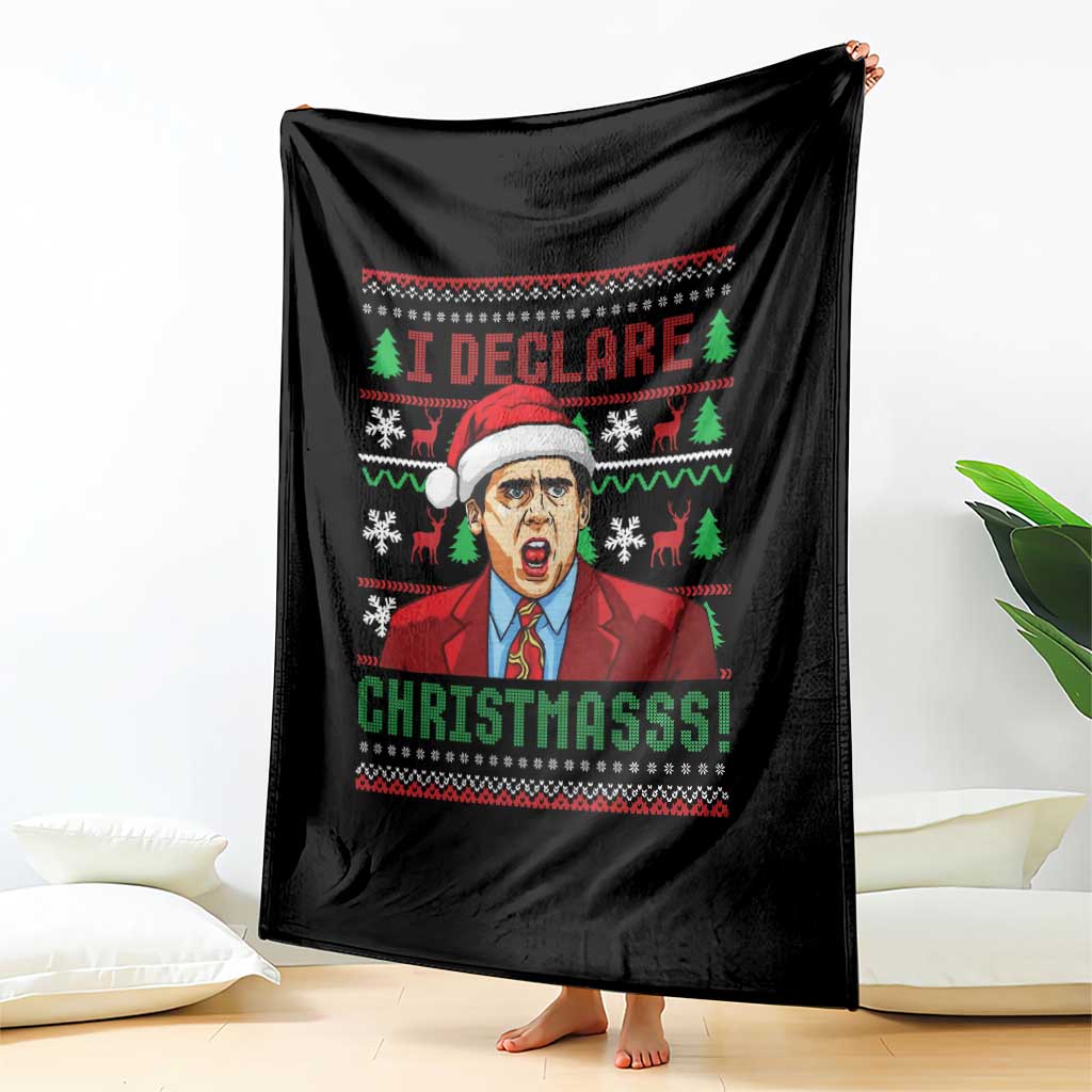 Funny I Declare Christmas Throw Blanket Funny Christmas Office Holiday Meme TS11 Print Your Wear