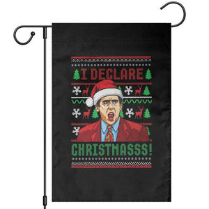 Funny I Declare Christmas Garden Flag Funny Christmas Office Holiday Meme TS11 Black Print Your Wear