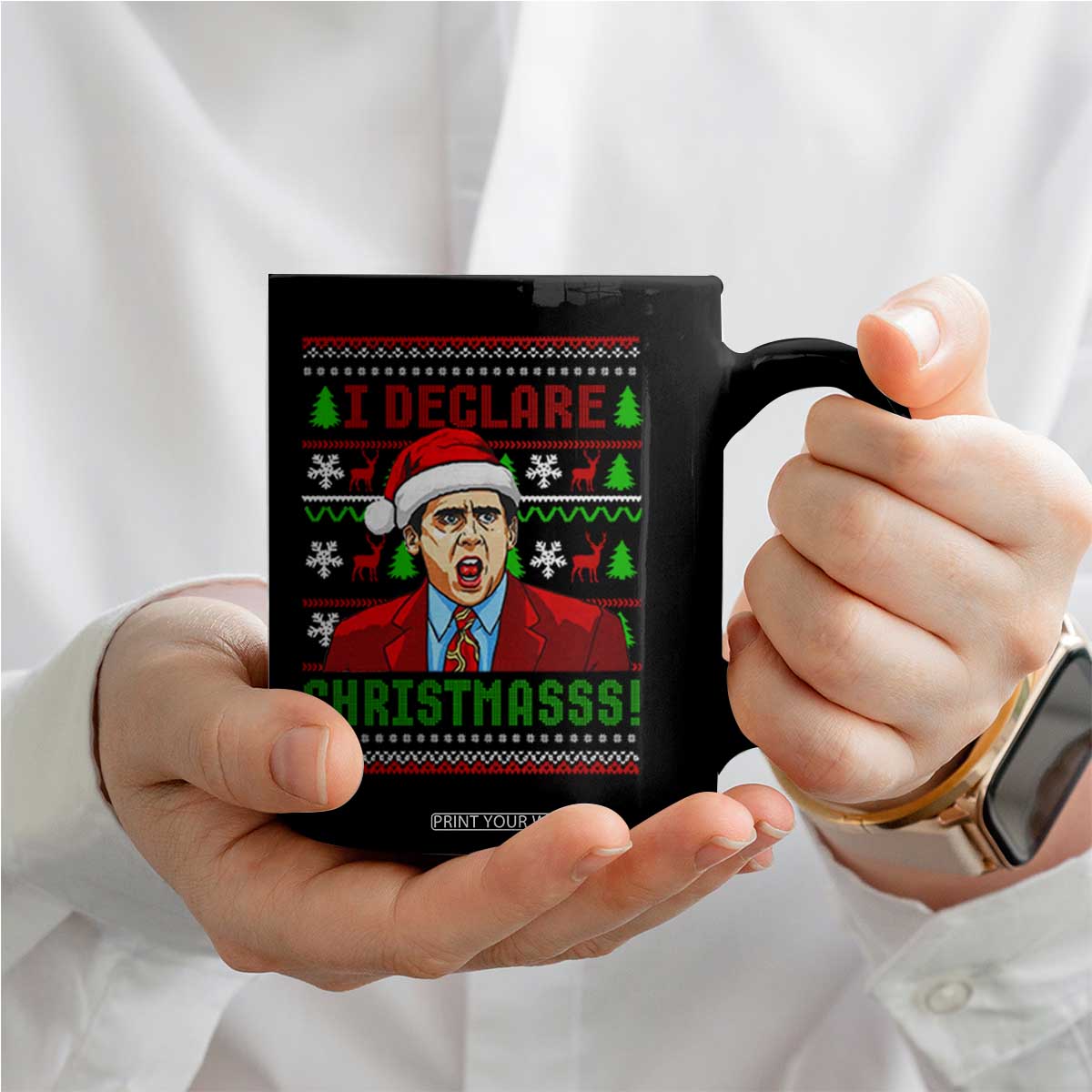 Funny I Declare Christmas Coffee Mug Funny Christmas Office Holiday Meme TS11 Print Your Wear