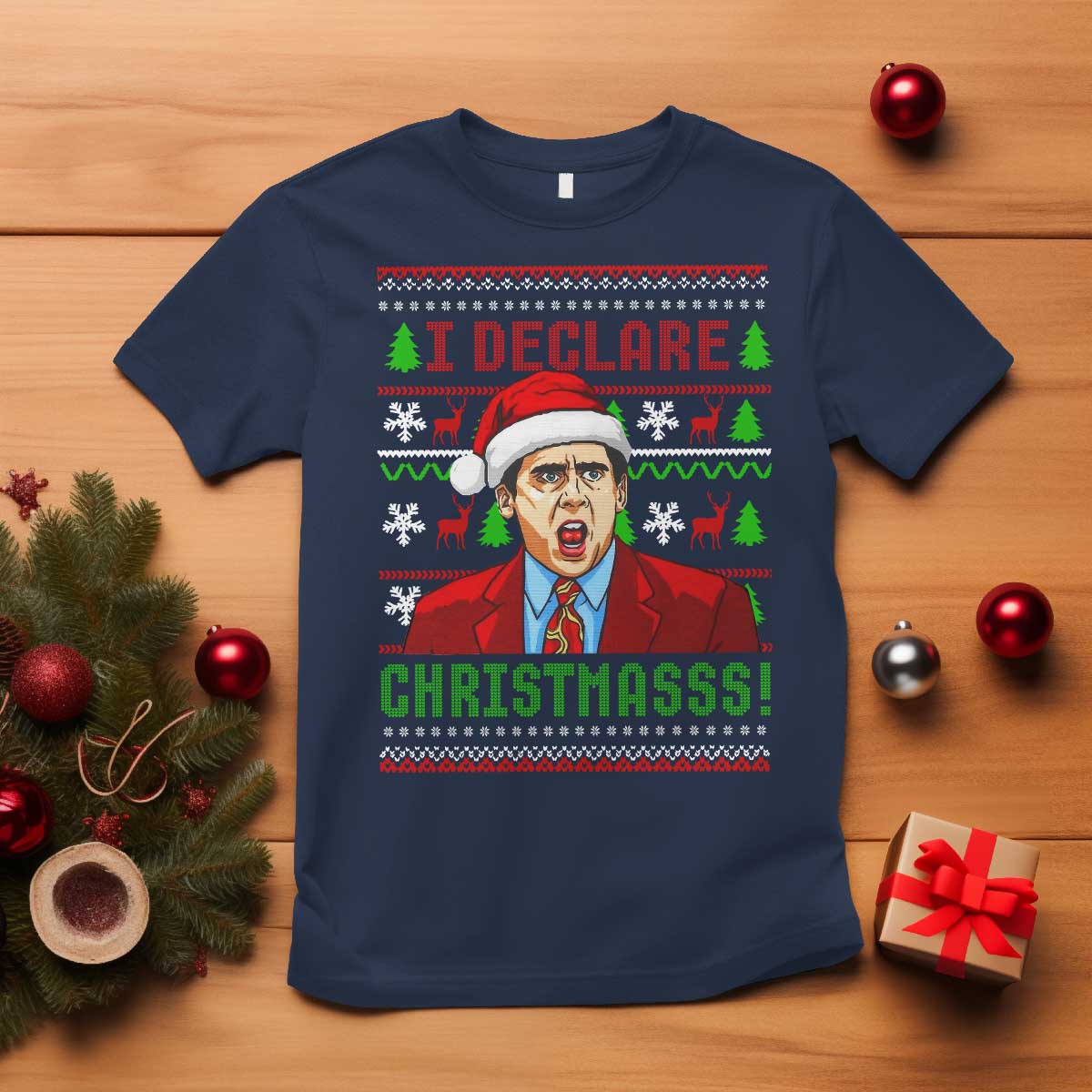 Funny I Declare Christmas T Shirt Funny Christmas Office Holiday Meme TS11 Navy Print Your Wear