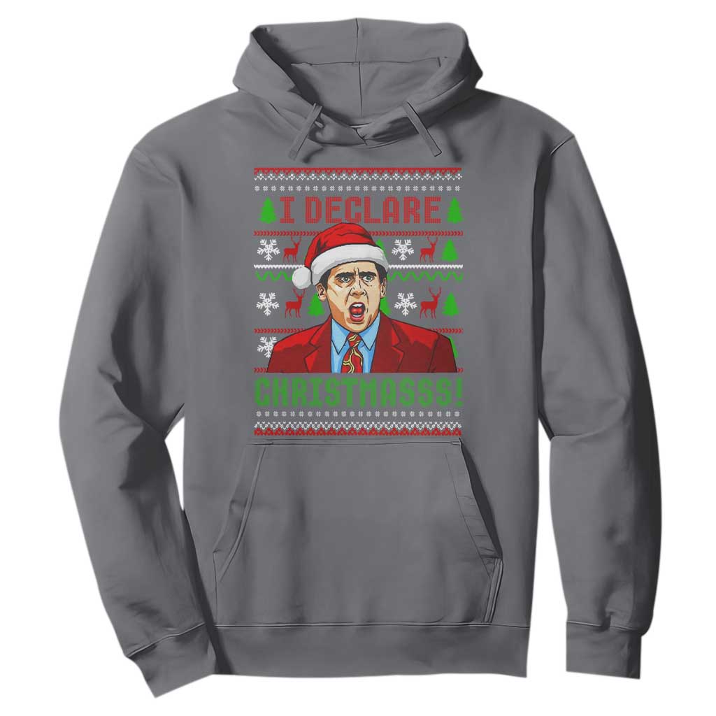 Funny I Declare Christmas Hoodie Funny Christmas Office Holiday Meme TS11 Charcoal Print Your Wear