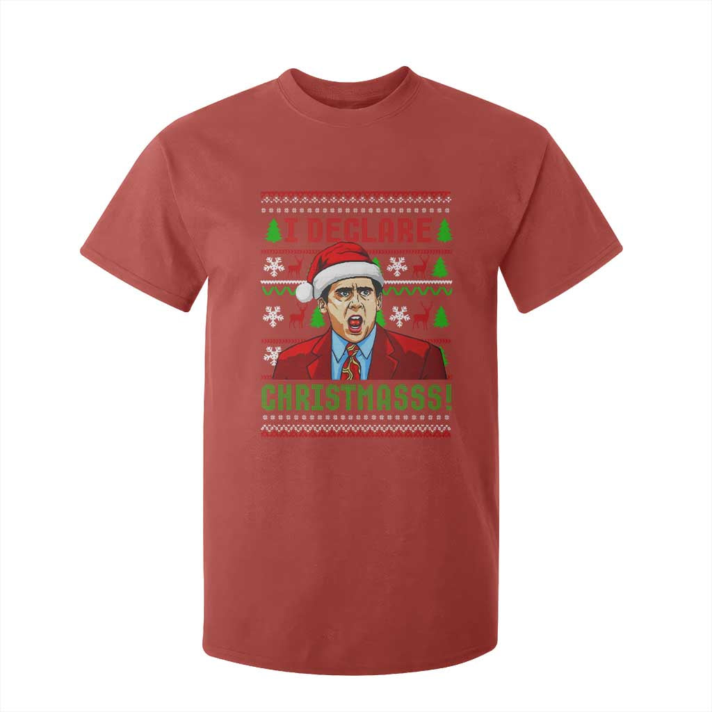 Funny I Declare Christmas T Shirt For Kid Funny Christmas Office Holiday Meme TS11 Red Print Your Wear