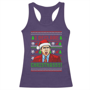 Funny I Declare Christmas Racerback Tank Top Funny Christmas Office Holiday Meme TS11 Purple Print Your Wear