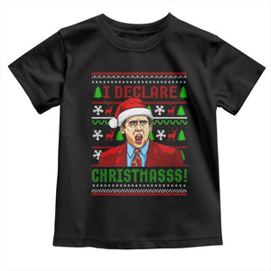 Funny I Declare Christmas Toddler T Shirt Funny Christmas Office Holiday Meme TS11 Black Print Your Wear