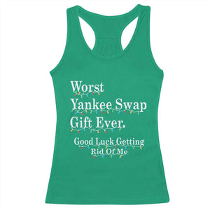 Worst Yankee Swap Gift Ever Good Luck Getting Rid Of Me Racerback Tank Top Christmas Gift Exchange TS11 Irish Green Print Your Wear