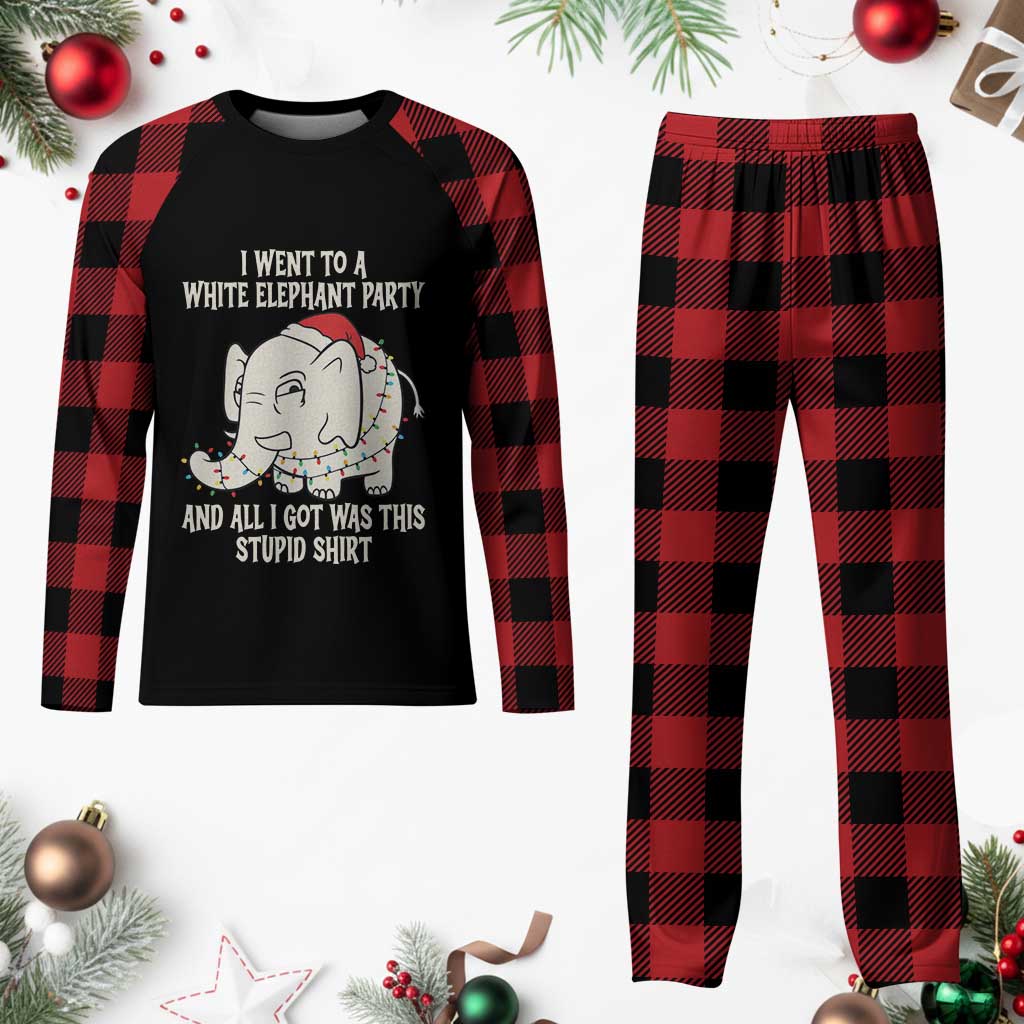 Funny I Went To A White Elephant Party And All I Got Was This Stupid Plaid Pajama Set TS11 Buffalo Plaid Print Your Wear