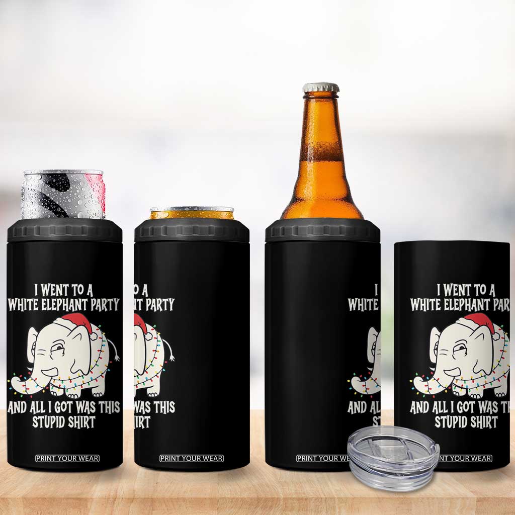 Funny I Went To A White Elephant Party And All I Got Was This Stupid 4 in 1 Can Cooler Tumbler TS11 Print Your Wear