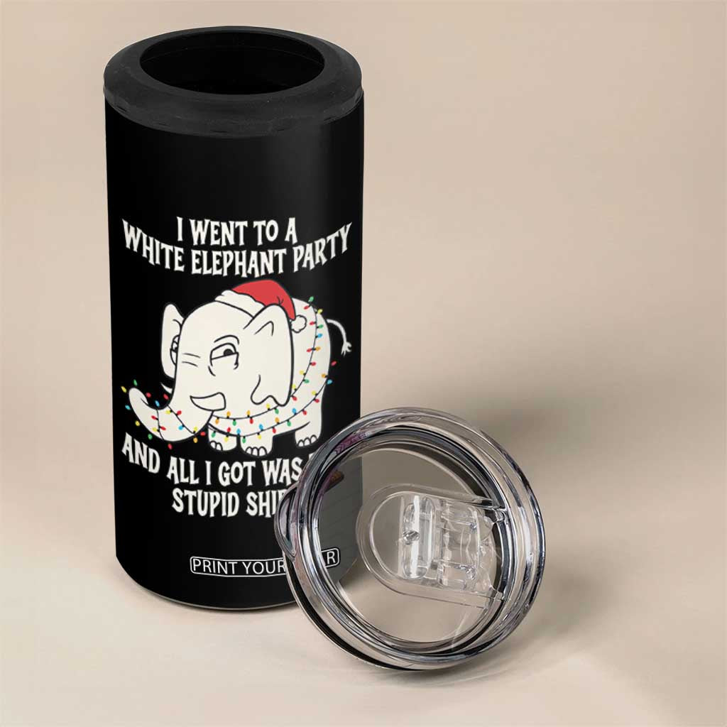 Funny I Went To A White Elephant Party And All I Got Was This Stupid 4 in 1 Can Cooler Tumbler TS11 Print Your Wear