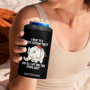 Funny I Went To A White Elephant Party And All I Got Was This Stupid 4 in 1 Can Cooler Tumbler TS11 Print Your Wear