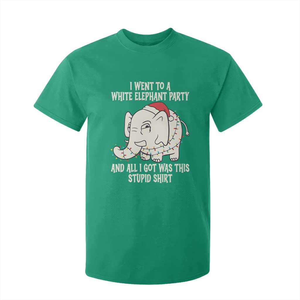 Funny I Went To A White Elephant Party And All I Got Was This Stupid T Shirt For Kid TS11 Irish Green Print Your Wear