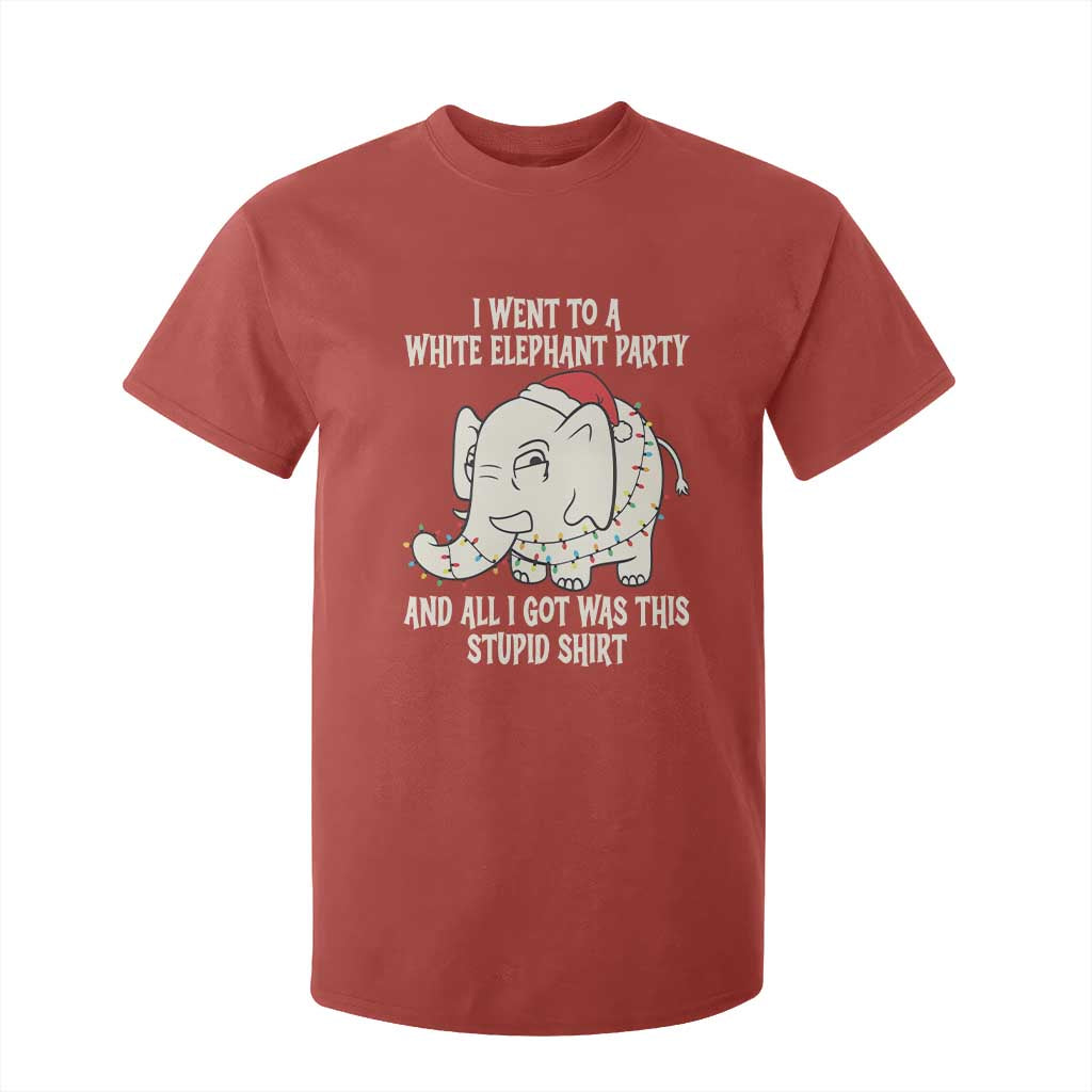 Funny I Went To A White Elephant Party And All I Got Was This Stupid T Shirt For Kid TS11 Red Print Your Wear