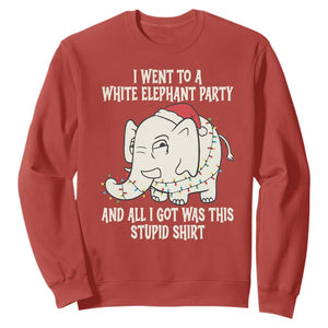Funny I Went To A White Elephant Party And All I Got Was This Stupid Sweatshirt TS11 Red Print Your Wear