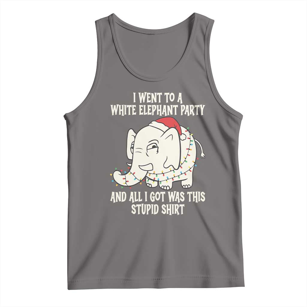 Funny I Went To A White Elephant Party And All I Got Was This Stupid Tank Top TS11 Deep Heather Print Your Wear