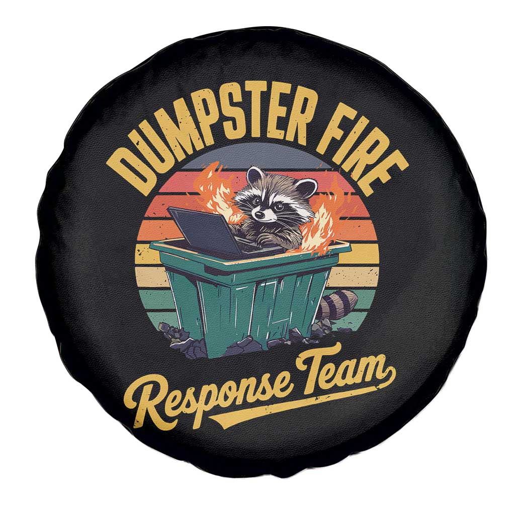 Funny Dumpster Fire Response Team Spare Tire Cover Work Humor TS11 Print Your Wear