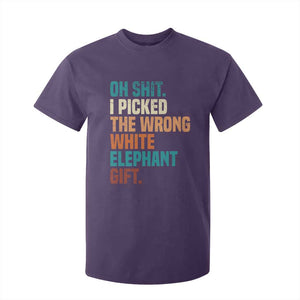 Oh Shit I Picked The Wrong White Elephant Gift T Shirt For Kid Funny Retro Christmas Gift Exchange TS11 Purple Print Your Wear