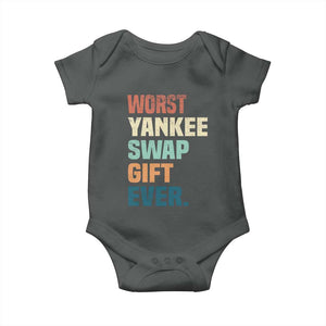 Funny Worst Yankee Swap Gift Ever Baby Onesie Christmas Gift Exchange Game TS11 Dark Heather Print Your Wear