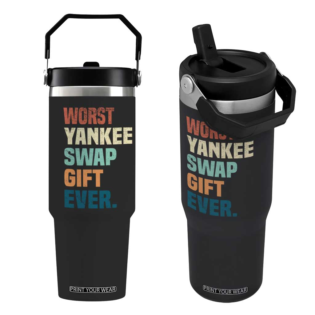Funny Worst Yankee Swap Gift Ever Flip Straw Tumbler Christmas Gift Exchange Game TS11 One Size: 30 oz Black Print Your Wear