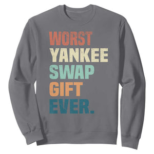 Funny Worst Yankee Swap Gift Ever Sweatshirt Christmas Gift Exchange Game TS11 Charcoal Print Your Wear