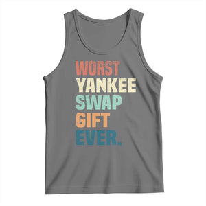 Funny Worst Yankee Swap Gift Ever Tank Top Christmas Gift Exchange Game TS11 Black Heather Print Your Wear
