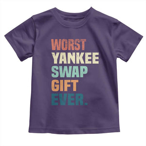 Funny Worst Yankee Swap Gift Ever Toddler T Shirt Christmas Gift Exchange Game TS11 Purple Print Your Wear