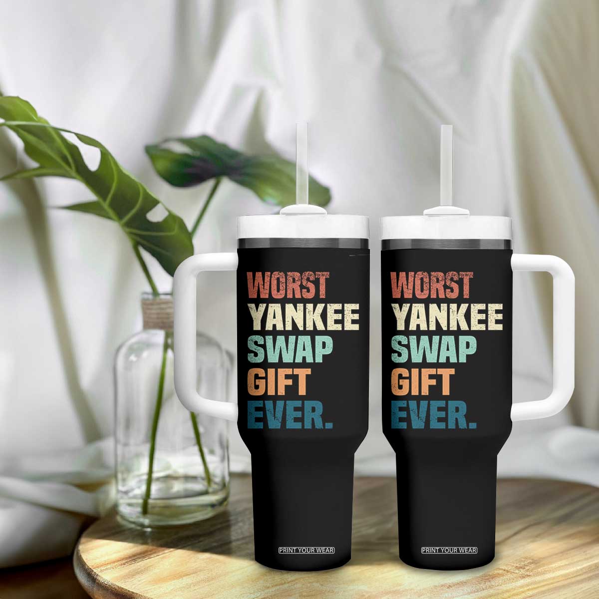 Funny Worst Yankee Swap Gift Ever Tumbler With Handle Christmas Gift Exchange Game TS11 Print Your Wear
