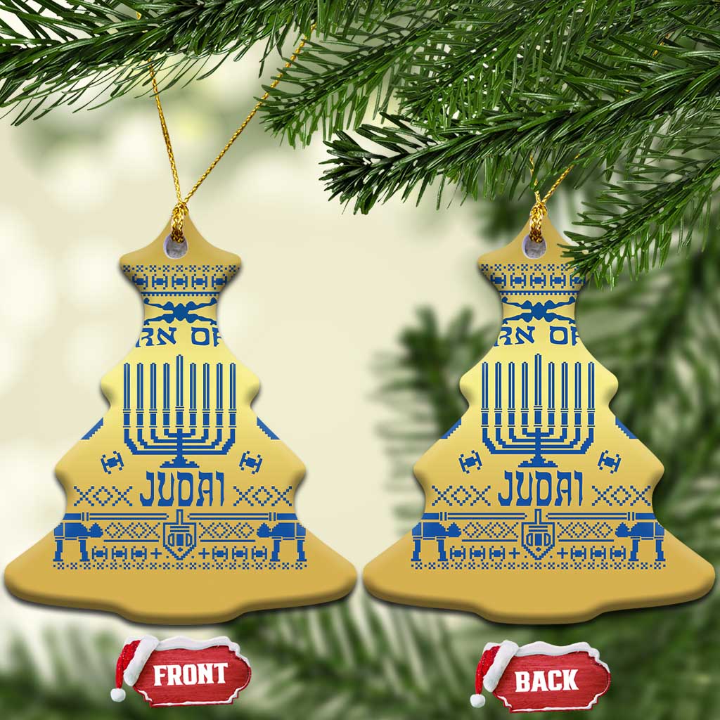 Hanukkah Holiday Christmas Ornament Return Of The Judai Chanukah Jewish Festival TS11 Christmas Tree Gold Print Your Wear