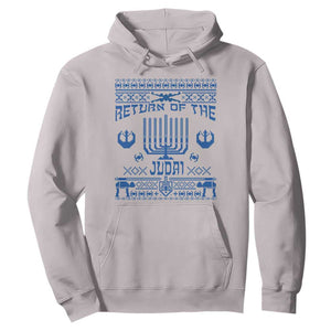 Hanukkah Holiday Hoodie Return Of The Judai Chanukah Jewish Festival TS11 Ice Gray Print Your Wear