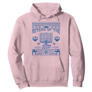 Hanukkah Holiday Hoodie Return Of The Judai Chanukah Jewish Festival TS11 Light Pink Print Your Wear