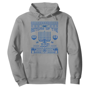 Hanukkah Holiday Hoodie Return Of The Judai Chanukah Jewish Festival TS11 Sport Gray Print Your Wear