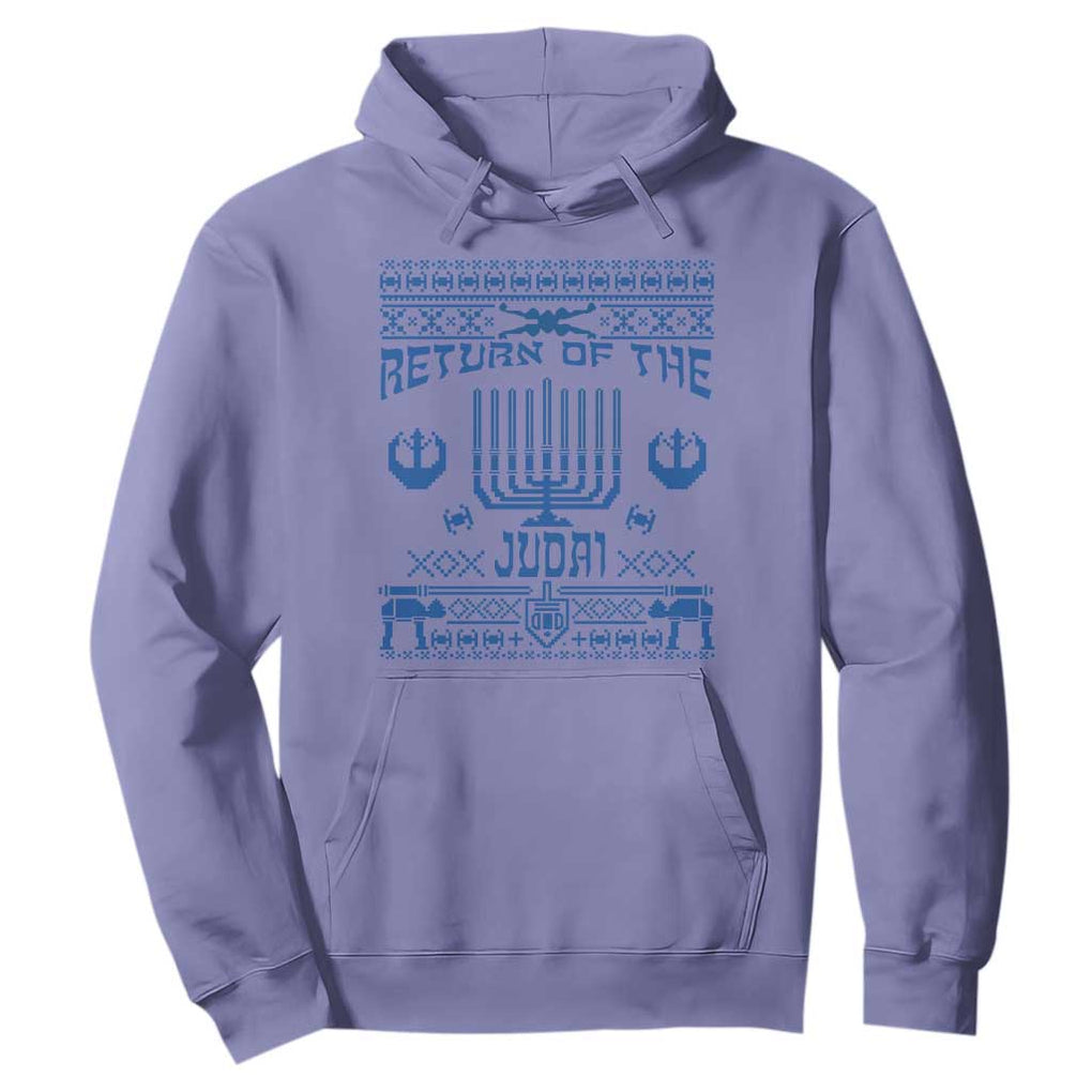 Hanukkah Holiday Hoodie Return Of The Judai Chanukah Jewish Festival TS11 Violet Print Your Wear