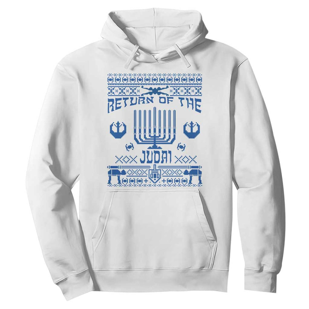 Hanukkah Holiday Hoodie Return Of The Judai Chanukah Jewish Festival TS11 White Print Your Wear